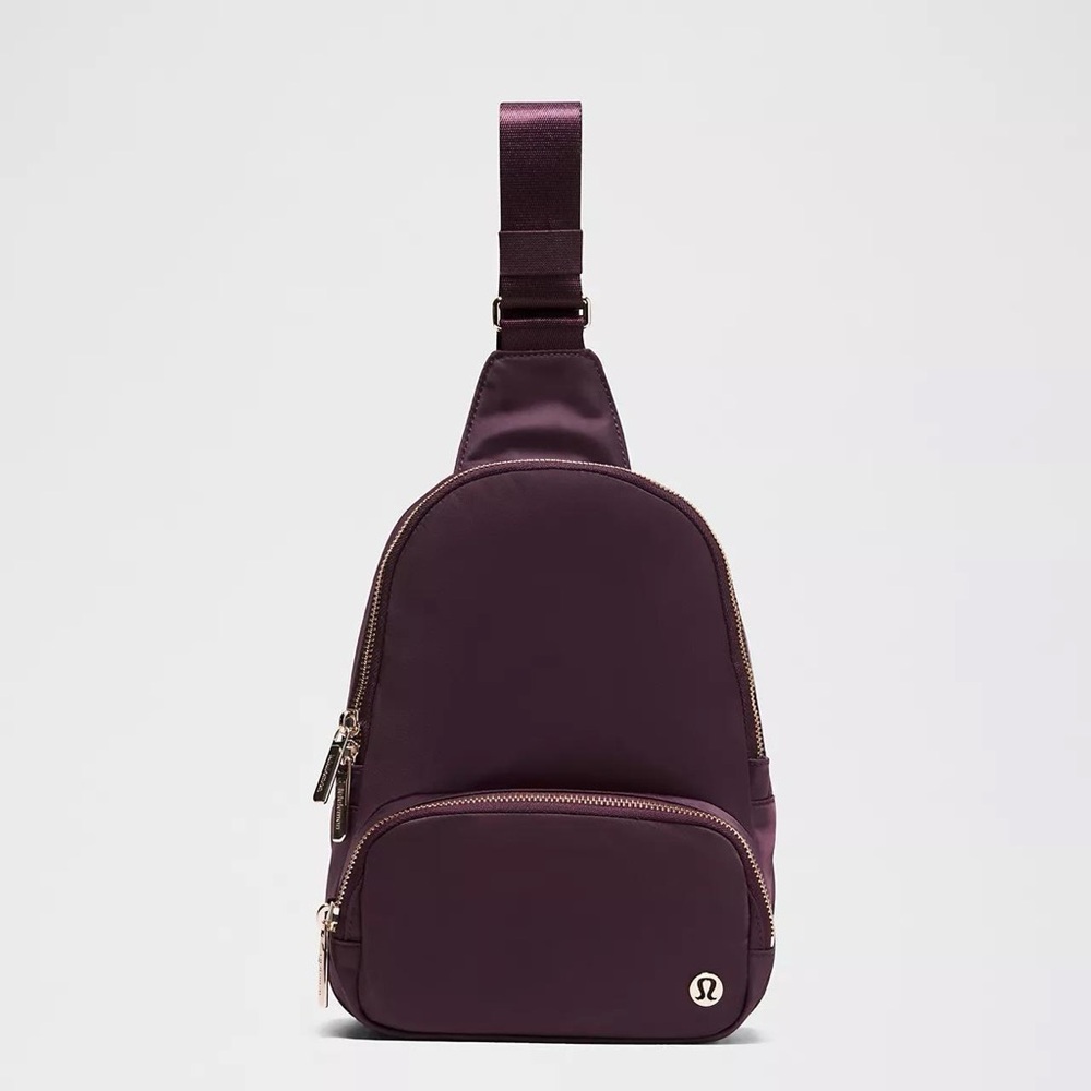 Lululemon Everywhere Sling Bag 4.2L- Black Plum